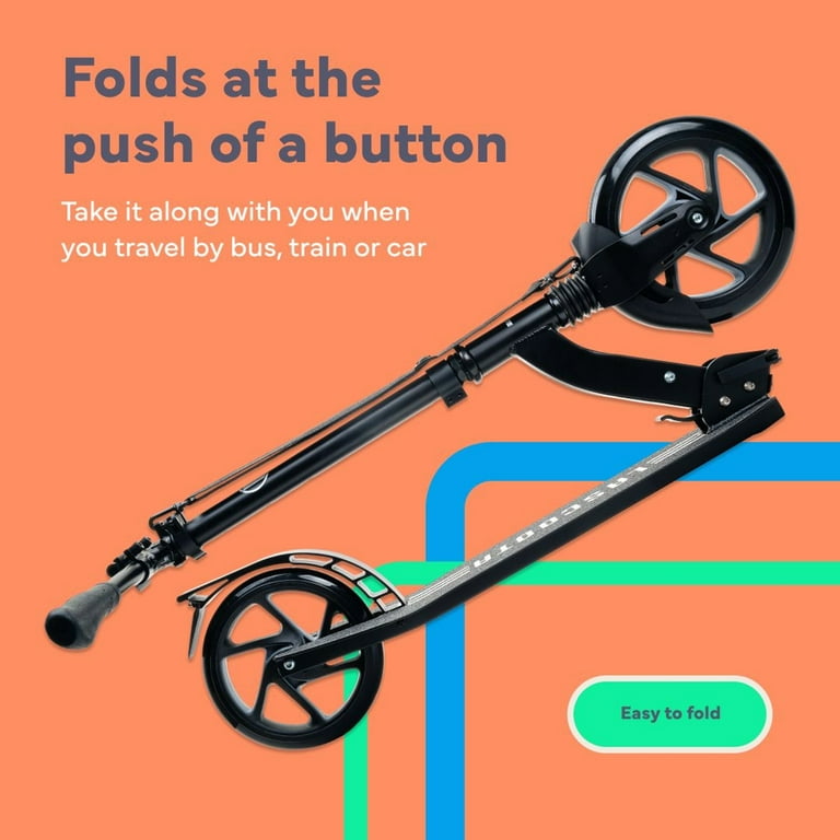 Lascoota Adult Kick Scooter - Vintage Blue, 264-lb Capacity