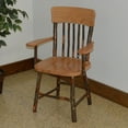thumbnail image 1 of A &amp; L Furniture Hickory Panel Back Dining Arm Chair, 1 of 4