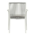 thumbnail image 5 of Seasonal Living Archipelago 18" Aluminum Dining Arm Chairs in White (Set of 2), 5 of 8