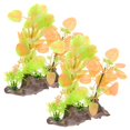 thumbnail image 4 of YSNOOWE 2Pcs Artificial Water Plants Realistic Design Water Environment Friendly Aquarium Owners, 4 of 8