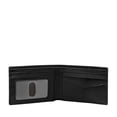 thumbnail image 2 of Cartera Fossil Derrick con bolsillo frontal de piel negra, 2 of 3