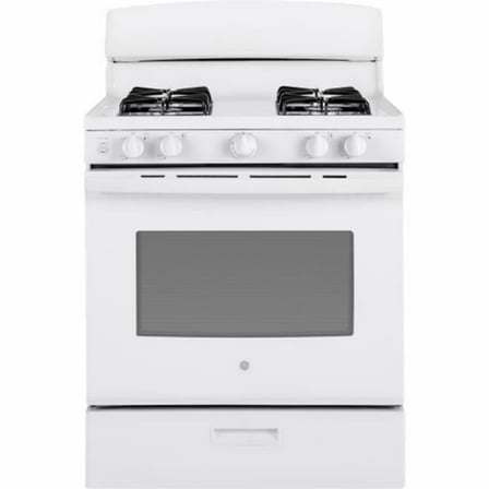 Natural Gas Freestanding Range, White