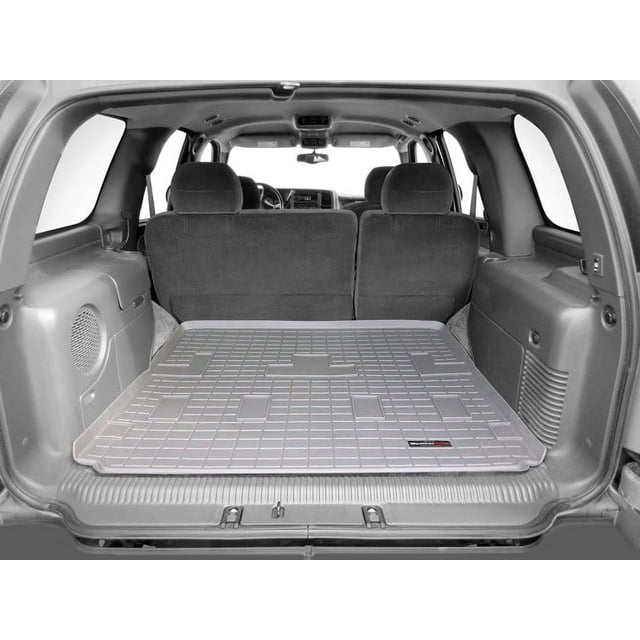 Weathertech Cargo Area Liner 42148 Direct Fit; Raised Edges; Gray; Thermoplastic Elastomer TPE Injection Molded Material; Non-Skid; To Back Of 2nd Row