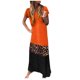 thumbnail image 1 of Vestido suelto de manga corta con estampado de leopardo y cuello en V informal de verano para mujer a la moda Fridja  bnh2734, 1 of 6