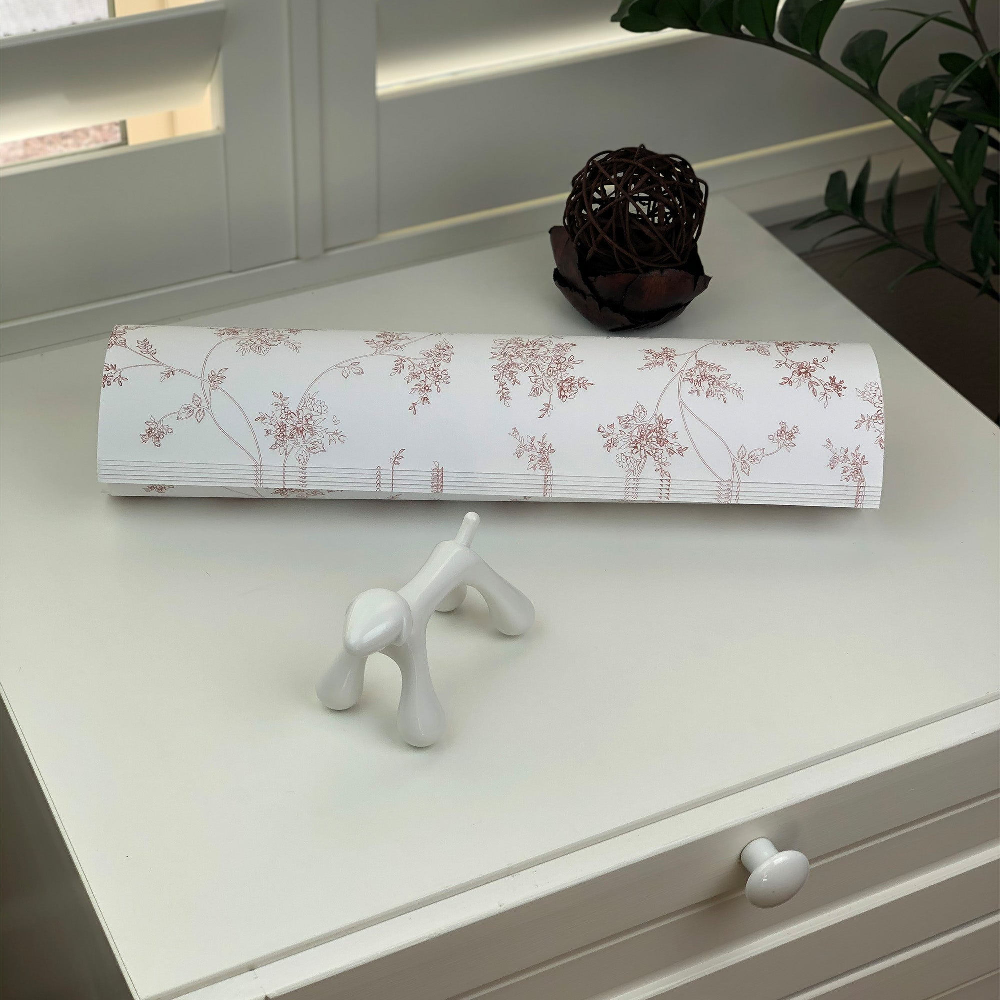 Scentennials Jasmine & Lily Scented Drawer Liners - (16.5 x 22 Inch)  Oriental Print - Premium Quality Shelf Liner Sheets - Ideal for Kitchen,  Drawer 