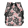 thumbnail image 4 of Fotbe Black Snake Pattern Casual Backpack for School, Travel, and Outdoor Activities - Durable, Lightweight, and Comfortable, 4 of 5