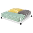 thumbnail image 3 of Carro debajo de la cama con ruedas de alambre blanco Whitmor, 3 of 4