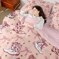 thumbnail image 4 of Erosebridal Cute Bowknot Bedding King Size,Farmhouse Cowgirl Boots Comforter Sets with Sheets,Chic Botanical Flower Daisy Bedding Sets King Size,Ultra Soft Bedroom Decorative Reversible,7pcs, 4 of 6