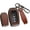 A Keychain Gun Brown, variant on Key Fob Cover Compatible with Toyota Camry Highlander Land Cruiser Grand Highlander Prius 2019-2026 3/4/5/6 Button Keychain Case Holder Protector,A Keychain Gun Black