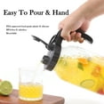 thumbnail image 6 of 64oz Mason Jar Pitcher With Lid Half Gallon Glass Water Pitchers Wide Mouth  2 Quart Cold Hot Water Jug For Coffee,Lemonade, Iced Tea,Milk,Juice Sun Tea Container For Fridge, 6 of 7