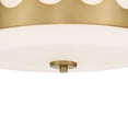 thumbnail image 4 of Kirby 2 - Light Vibrant Gold Gold Contemporary Incandescent Steel Flush Mount Light, 4 of 5