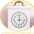 thumbnail image 3 of Inserto de reloj retro DIY, cabeza de reloj redonda con incrustaciones de números arábigos y movimiento de reloj., 3 of 7