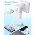 thumbnail image 4 of India, Nepal, Pakistan Travel Adapter Plug by Ceptics - Type D (3 Pack) - Ultra Compact - Dual USA Input - Safe Grounded Perfect for Cell Phones, Laptops, Camera Chargers and More (CT-10), 4 of 5