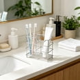 thumbnail image 6 of Metal Wire Toothbrush Holder, Multi-slot Oral Care Organizer, Countertop Bathroom Storage for Vanity, Home Washroom Accessories, Topliu, 6 of 6