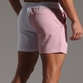 thumbnail image 2 of DHFJKG Mens Running Shorts Color Block Casual Summer Relaxed Fit Drawstring Shorts With Pockets Sportswear Comfortable Bottoms, 2 of 4