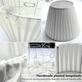 thumbnail image 6 of Set of 6 Natural Linen White Clip On Chandelier Lamp Shades For Chandeliers, Wall Lamps, And Other Lighting Fixtures Using E12 Bulbs 4 * 6 * 5 Inch, 6 of 18