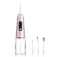thumbnail image 2 of Diente inalámbrico Irrigador giratorio Pantalla digital 350 ml Flosser de agua Portátil Dientes de viaje Limpieza Herramienta de limpieza Suministros de lavado de rosa Sweethay CE001382-02B, 2 of 7