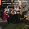 thumbnail image 5 of MRUAKA 8 Pieces Patio Furniture Set with Fire Pit Table, Outdoor Furniture Sectional Rattan Sofa, Patio Couch with Glass Coffee Table for Backyard Garden (Khaki), 5 of 12