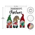 thumbnail image 4 of Cute Gnome Shower Curtain Farmhouse Buffalo Plaid Holiday Tree Bathroom Shower Curtain for Kids Winter Christmas Decor 72x72 In, 4 of 7