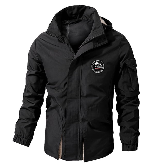 KIHOUT Mens Windproof Jacket Waterproof Lightweight Mountain Sport Jacket for Men Hooded Windbreaker Raincoat