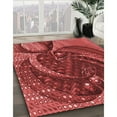 thumbnail image 3 of Ahgly Company Machine Washable Indoor Square Transitional Orange Area Rugs, 3' Square, 3 of 7
