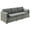Gray, variant on Topcobe 3-Seater Rattan Outdoor Couch Set, Deep Seating Balcony Sofa with Detachable Pillows, White Cream Garden Furniture for Deck, Patio, Poolside, and Yard