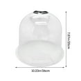 thumbnail image 6 of Plant Dome Garden Cloche Dome Plant Bells Protector Cover Plastic Plant Protector Mini Insulation Cover Plastic Mini Greenhouse Dome Clear (3-Pack), 6 of 6