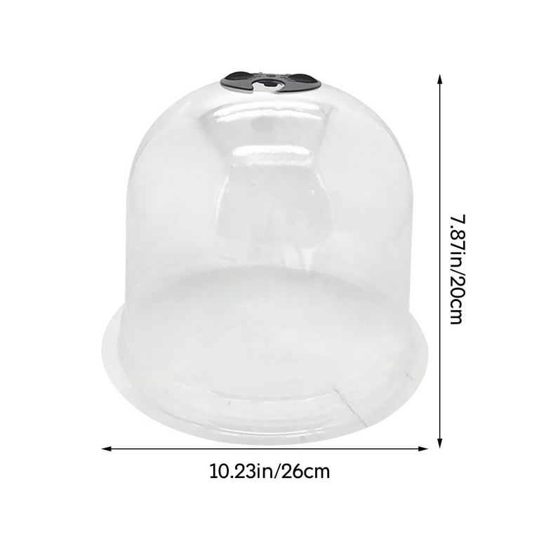 Pompotops Garden Dome, Plant Constant Temperature Seedling Raising Heat  Preservation Cover Plastic, Clear Plastic Dome Humidity Domes for Seed