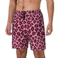 thumbnail image 2 of Uemuo Rose Leopard Print Pattern Mens Swim Trunks Quick Dry Board Shorts with Mesh Lining, Stretch Beach Shorts Quick Dry No-Chafing Board Shorts-3X-Large, 2 of 9