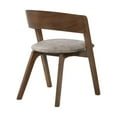 thumbnail image 4 of Benjara 5 Piece Dining Table with Open Curved Back Chairs, Black and Gray, 4 of 6