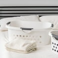 Comfort Carry Laundry Basket, 3 Pack, White