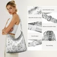 thumbnail image 5 of Nature Inspired Botanical Tote | Lightweight Travel Handbag | Multi-Pocket Organization, 5 of 5
