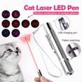 thumbnail image 2 of 3 in 1 Interactive USB Rechargeable Red Dot Laser Light Cat Toy Funny Cat Laser Sight Pointer Laser Pen Cat Chaser Stick Flashlight Laser LED Pen Pet Toys #427444, 2 of 8