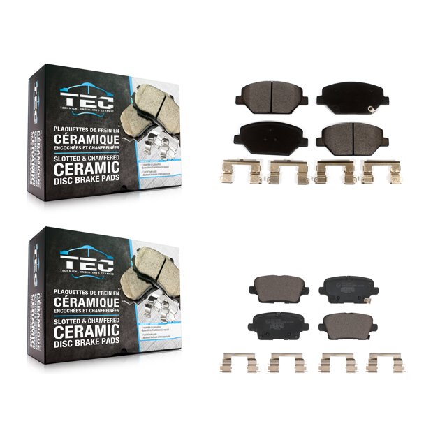 TEC Front Rear Ceramic Brake Pads Kit for Car Cadillac XT4 Buick Regal Sportback KTC-100649