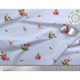 thumbnail image 2 of Soimoi Polyester Crepe Fabric Leaves & Carnation Floral Print Sewing Fabric Yard 52 Inch Wide, 2 of 3