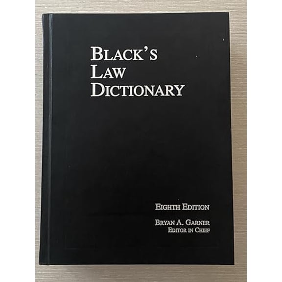 Pre-Owned Black's Law Dictionary, 8th Edition (Hardcover) 0314151990 9780314151995