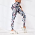 thumbnail image 5 of HKYNLAG Leggings with Pockets for Women Tummy Control Workout Sports Yoga Athletic Leggings with Pockets Blue 2XL, 5 of 5