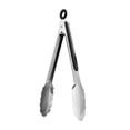 thumbnail image 4 of Pinzas de cocina de acero inoxidable de grado alimenticio para cocinar, juego de pinzas de metal de bloqueo resistente con mango antideslizante JM, 4 of 4