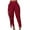 Wine, variant on JGTDBPO Fringe Pants For Women Casual High Waist Solid Bodycon Side Tassel Pants Yoga Pants Sweatpants Bandage Pants