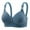 Blue Bras for Women, variant on SMihono Bras for Women No Underwire Wireless Bras - Seamless Push Up Full Coverage Solid Bralettes Comfortable Everyday Bra Black XL US(10)