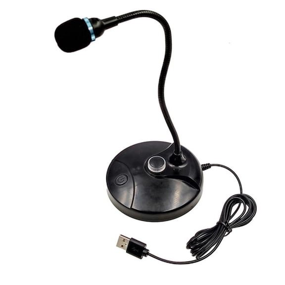 SDFGTstore Microphone for PC Computer USB Microphone Desktop Condenser With Mute Button Gaming Mic for Streaming Podcasting