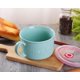 thumbnail image 4 of Cuenco De Cerámica De 30 Oz Con Tapa Y Asa Para Sopa Y Taza De Sopa De Fideos Instantáneos,con Asa De Preservación Del Calor-azul, 4 of 5