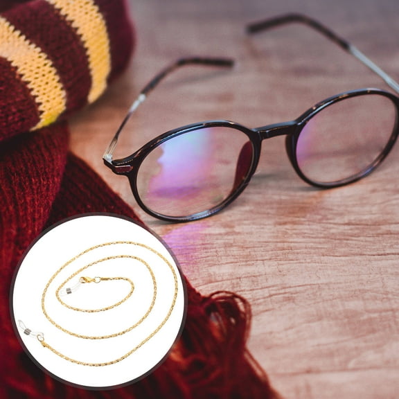 Worgeous Spectacles Chain Eyeglasses Cord Sunglasses Rope Personalized Neck Cord Alloy Chain - BZ1307(Golden)