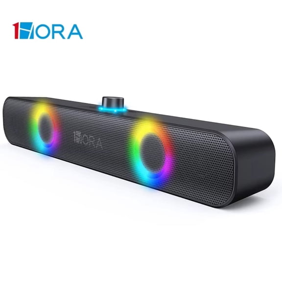 1HORA BOC241 Wireless Bluetooth Speaker with RGB Lights, FM Radio, and Hands-Free Calling