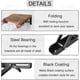 thumbnail image 2 of 2pcs Folding Shelf Brackets - Heavy Duty Metal Collapsible Triangle Shelf Bracket, Diy Wall Mounted Folding Table Hinge, Space Saving For Bench Table, 2 of 5