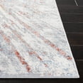 thumbnail image 3 of SAFAVIEH Amelia Caelie Abstract Area Rug, Gray/Rust, 6'7" x 6'7" Square, 3 of 11