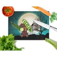thumbnail image 2 of Caroline's Treasures Halloween Scary Dachshund Chocolate Glass Cutting Board Large, 2 of 2