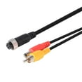 thumbnail image 2 of 4Pin Aviation Head to RCA Male DC Male Extension Cable Adapter for Camera, 2 of 4