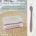 thumbnail image 2 of WeeSprout Silicone Baby Spoons, First Stage Infant Feeding Utensils with Soft-Tip, Set of 3, 2 of 6
