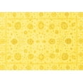 thumbnail image 1 of Ahgly Company Machine Washable Indoor Rectangle Oriental Yellow Traditional Area Rugs, 6' x 9', 1 of 4